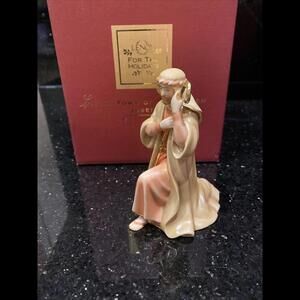 ✡️Lenox 2005 Little Town Of Bethlehem Joseph Nativity Figure 4" In Box